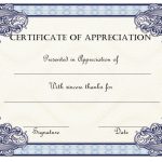 10+ Editable Certificate Of Appreciation Templates Free Within Blank Certificate Templates Free Download
