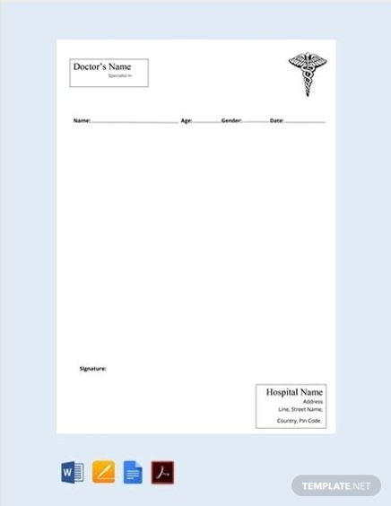 10+ Medical Prescription Templates - Pdf, Ms Word, Doc, Excel, Numbers with Doctors Prescription Template Word