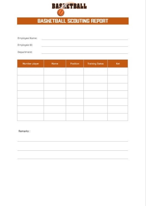 10+ Printable Basketball Scouting Report Template | Room Surf With Scouting Report Template Basketball