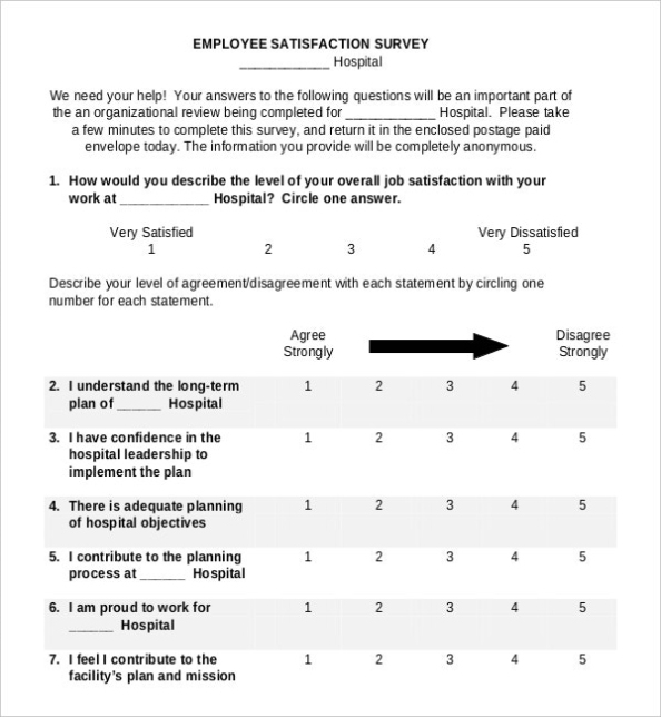 20+ Employee Survey Templates & Samples - Doc, Pdf | Free & Premium Intended For Employee Satisfaction Survey Template Word