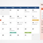 2020 Calendar Powerpoint Template – Slidemodel Within Microsoft Powerpoint Calendar Template