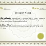 23+ Free Stock Certificate Templates (Excel / Word / Pdf) - Best for Share Certificate Template Companies House