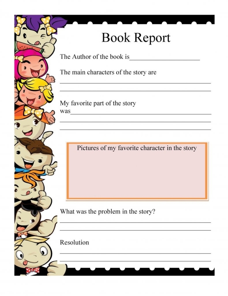 28 Free Book Report Example – Redlinesp Inside One Page Book Report Template