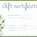 7 Gift Certificate Template Free Download - Sampletemplatess - Sampletemplatess intended for Blank Certificate Templates Free Download