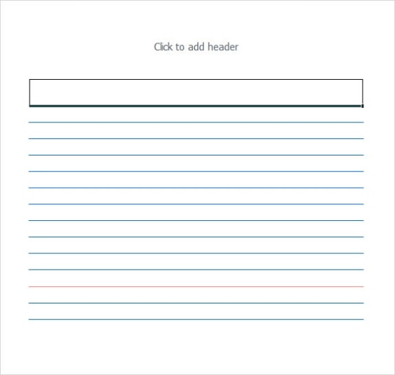 9 Index Card Templates For Free Download | Sample Templates With 5 By 8 Index Card Template