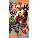 9Th Birthday Marvel Avengers Birthday Card (25455506) – Character Brands Intended For Avengers Birthday Card Template