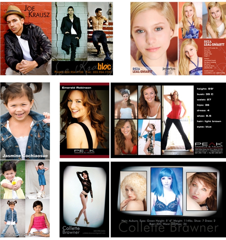 Acting Dancing Modeling Post Card Zed Card Business Card Layout Setup In Zed Card Template