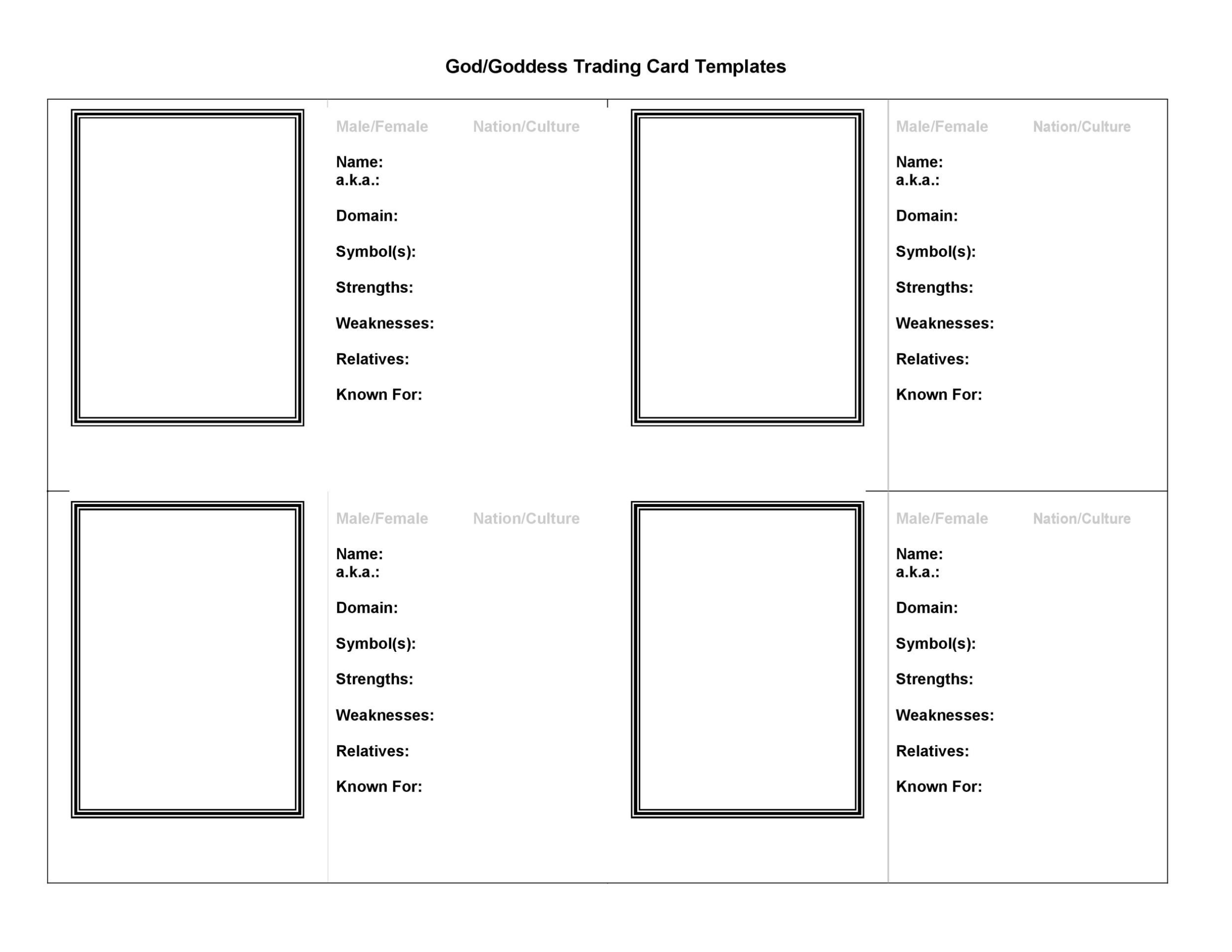 Addictionary In Trading Card Template Word