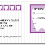 Appointment Card – Dental – 3359 Within Dentist Appointment Card Template