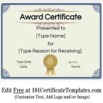 Awesome Free Printable Blank Award Certificate Templates – Launcheffecthouston Inside Blank Certificate Templates Free Download