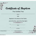 Baptism Certificate Template Download Printable Pdf | Templateroller Regarding Baptism Certificate Template Word