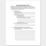 Biography Outline Template – 15+ Formats, Samples And Examples Pertaining To Biography Book Report Template