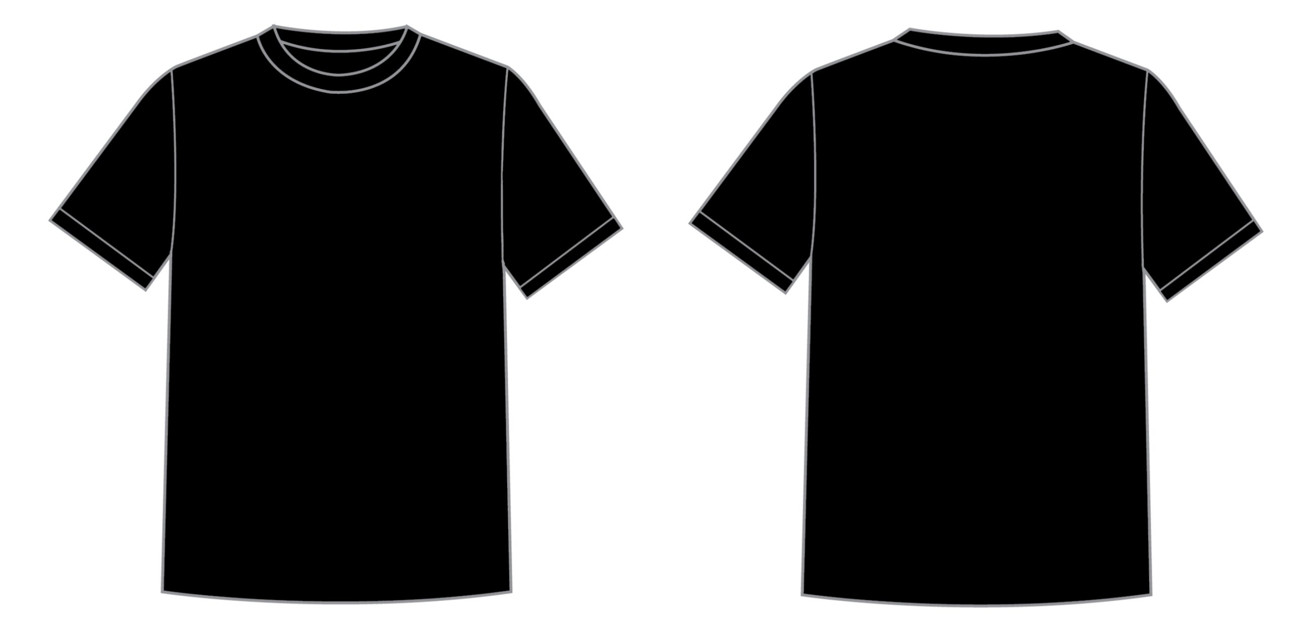 Blank T Shirt Template For Colouring - Clipart Best pertaining to Printable Blank Tshirt Template