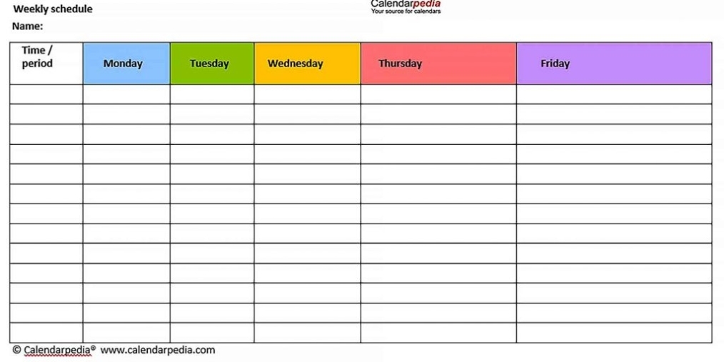 Blank Workout Schedule Template - Culturopedia In Blank Workout Schedule Template