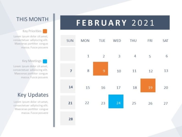 Calendar 2021 Powerpoint Template | Slideuplift With Regard To Microsoft Powerpoint Calendar Template