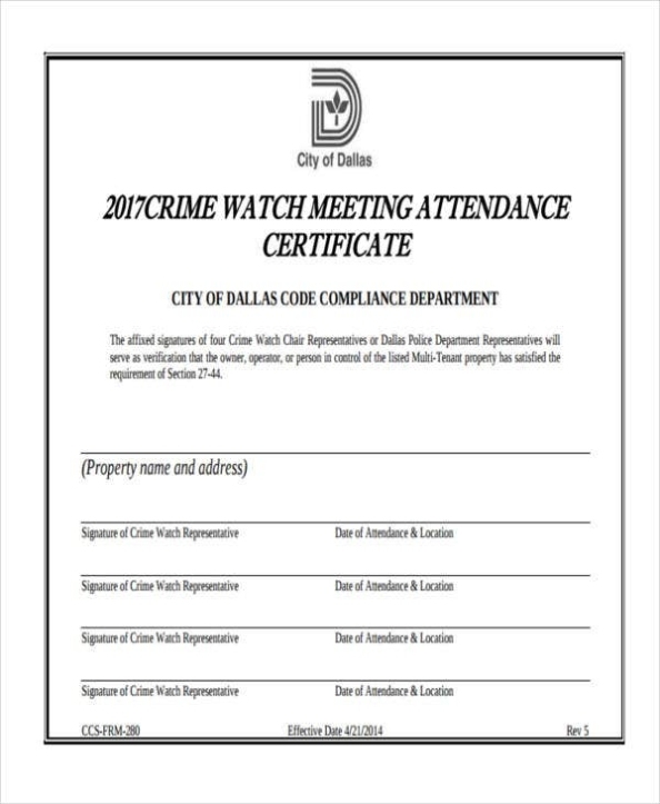 Certificate Of Attendance Conference Template | Best Template Ideas With Conference Certificate Of Attendance Template