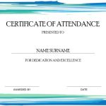 Certificate Of Attendance | Mydraw Within Conference Certificate Of Attendance Template