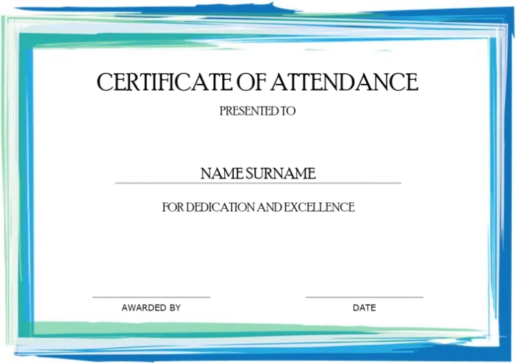 Certificate Of Attendance | Mydraw Within Conference Certificate Of Attendance Template