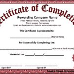 Certificate Of Completion Template Word - Sample Templates inside Certificate Template For Project Completion