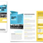 Charity Run Tri Fold Brochure Template – Word & Publisher Inside Tri Fold Brochure Publisher Template