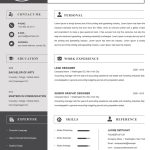 Computer Resume Template Word Format To Download  Downloadable Cv Regarding Free Downloadable Resume Templates For Word