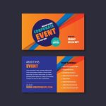 Corporate Event &amp; Seminar Card Invitation Design Vector | Premium Download intended for Seminar Invitation Card Template