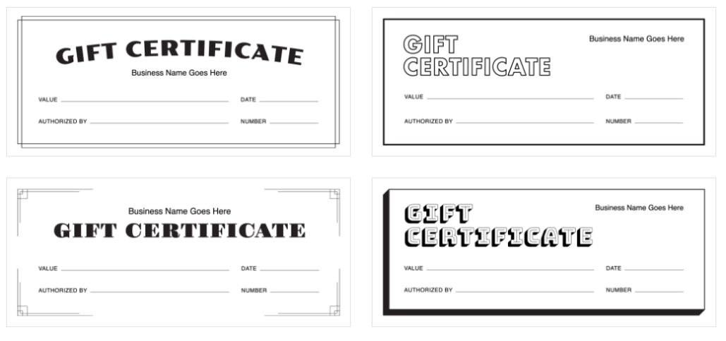 Create A Gift Certificate With Square'S Free Templates for Custom Gift Certificate Template