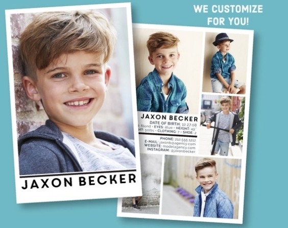 Custom Model Comp Card Customizable Childrens Sed Card Within Zed Card Template