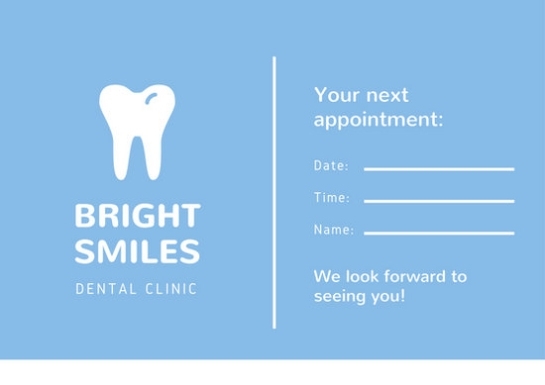 Customize 31+ Appointment Card Templates Online - Canva throughout Dentist Appointment Card Template