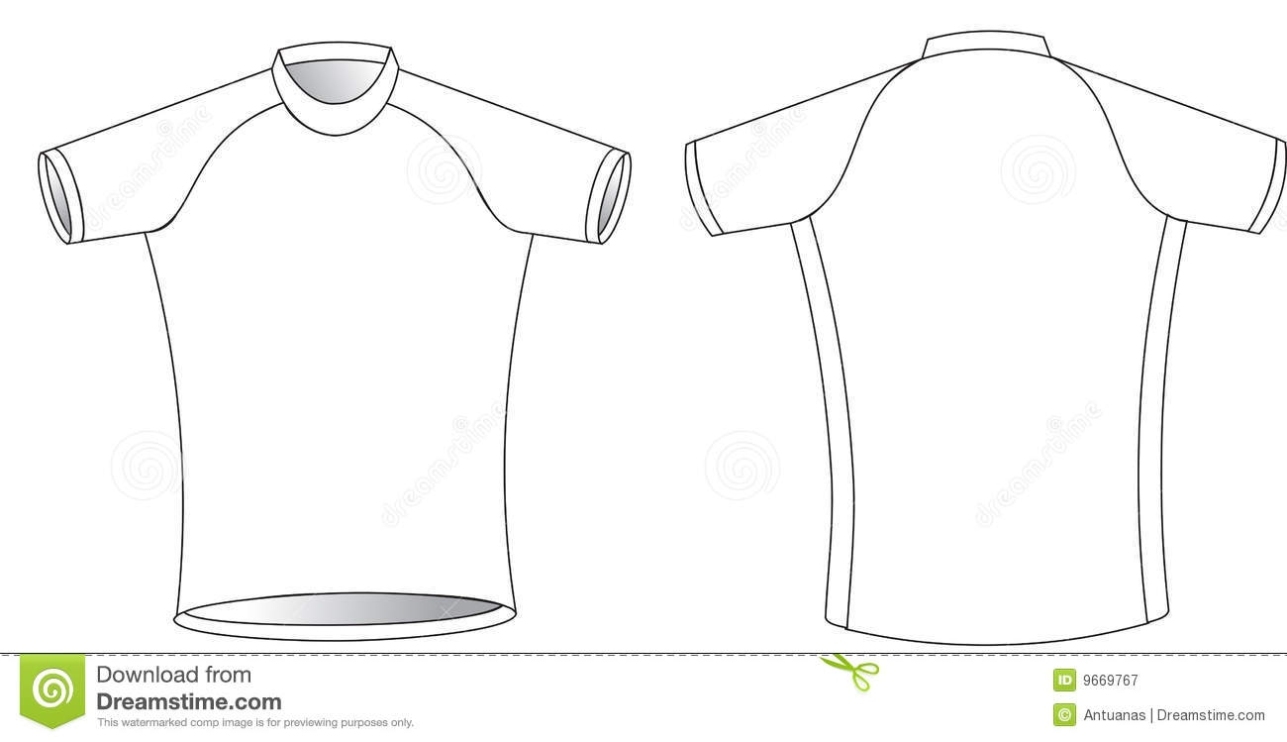 Cycling Jersey Stock Vector. Illustration Of Shirt, Clothing - 9669767 Pertaining To Blank Cycling Jersey Template