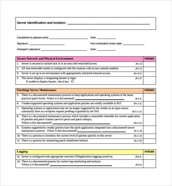 Data Center Assessment Template : Evaluation Form - How To Create in Data Center Audit Report Template