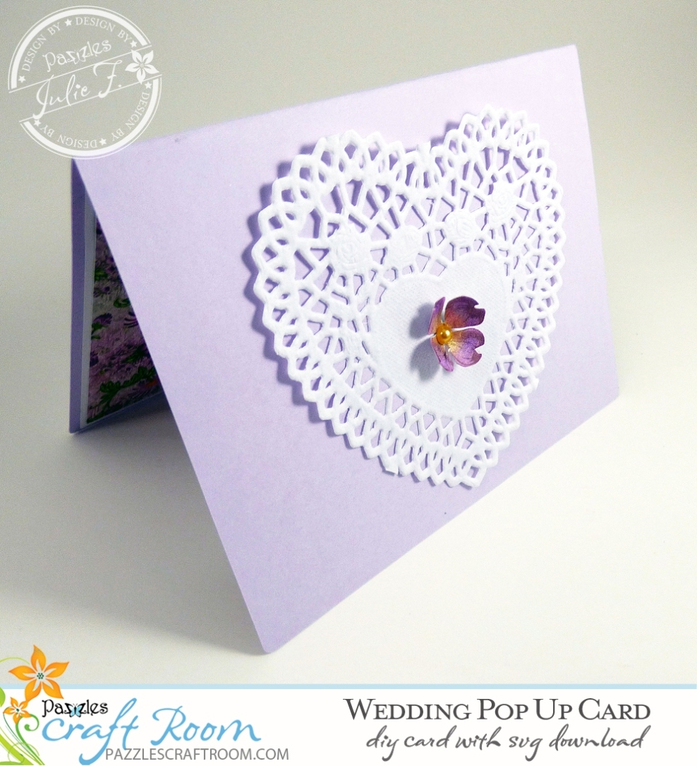 Diy Wedding Pop Up Card - Instant Svg Download - Pazzles Craft Room With Regard To Pop Up Wedding Card Template Free