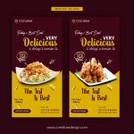 Download Very Delicious Restaurant Food Banner Template | Coreldraw Pertaining To Food Banner Template
