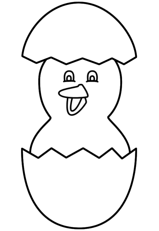 Easter Drawing Templates At Getdrawings | Free Download within Easter Chick Card Template