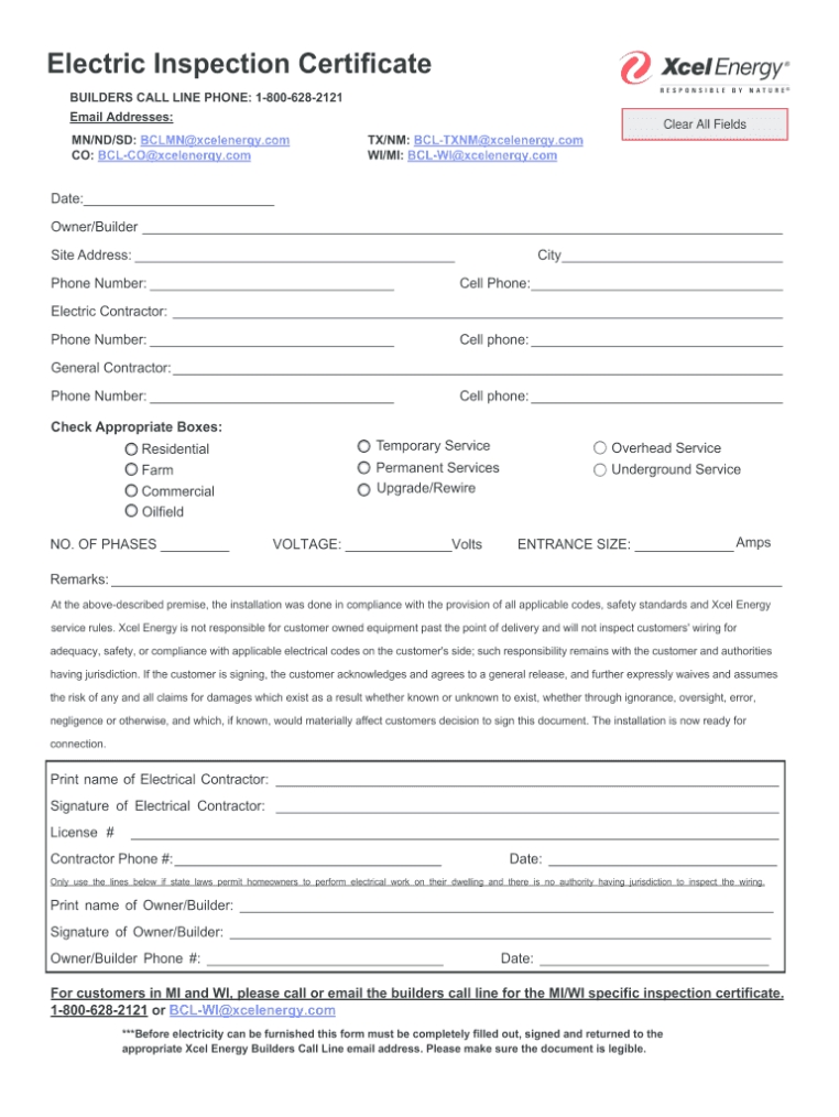 Electrical Inspection Forms - Fill Out And Sign Printable Pdf Template With Regard To Electrical Installation Test Certificate Template
