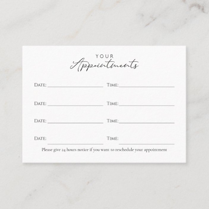 Elegant, Dentist, Dental Appointment Card | Zazzle.co.uk Throughout Dentist Appointment Card Template