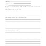 Elementary School Book Report Template Free Download Pertaining To One Page Book Report Template
