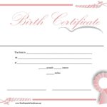 Fake Birth Certificate Maker Free - 15 Birth Certificate Templates Word in Birth Certificate Fake Template
