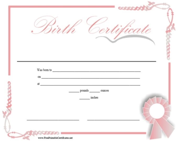 Fake Birth Certificate Maker Free - 15 Birth Certificate Templates Word in Birth Certificate Fake Template