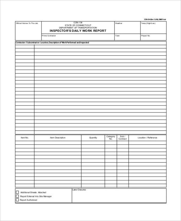 Free 21+ Sample Daily Work Report Templates In Pdf | Ms Word | Google Docs In Daily Report Sheet Template
