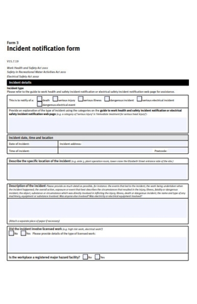 Free 27+ Incident Report Forms In Pdf | Xls With Incident Report Form Template Qld