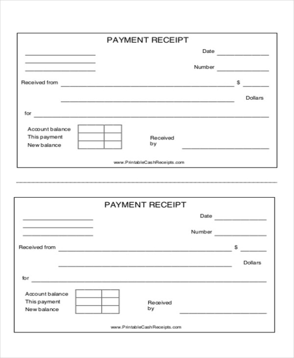 Free 8+ Payment Receipt Formats In Pdf | Ms Word For Certificate Of Payment Template