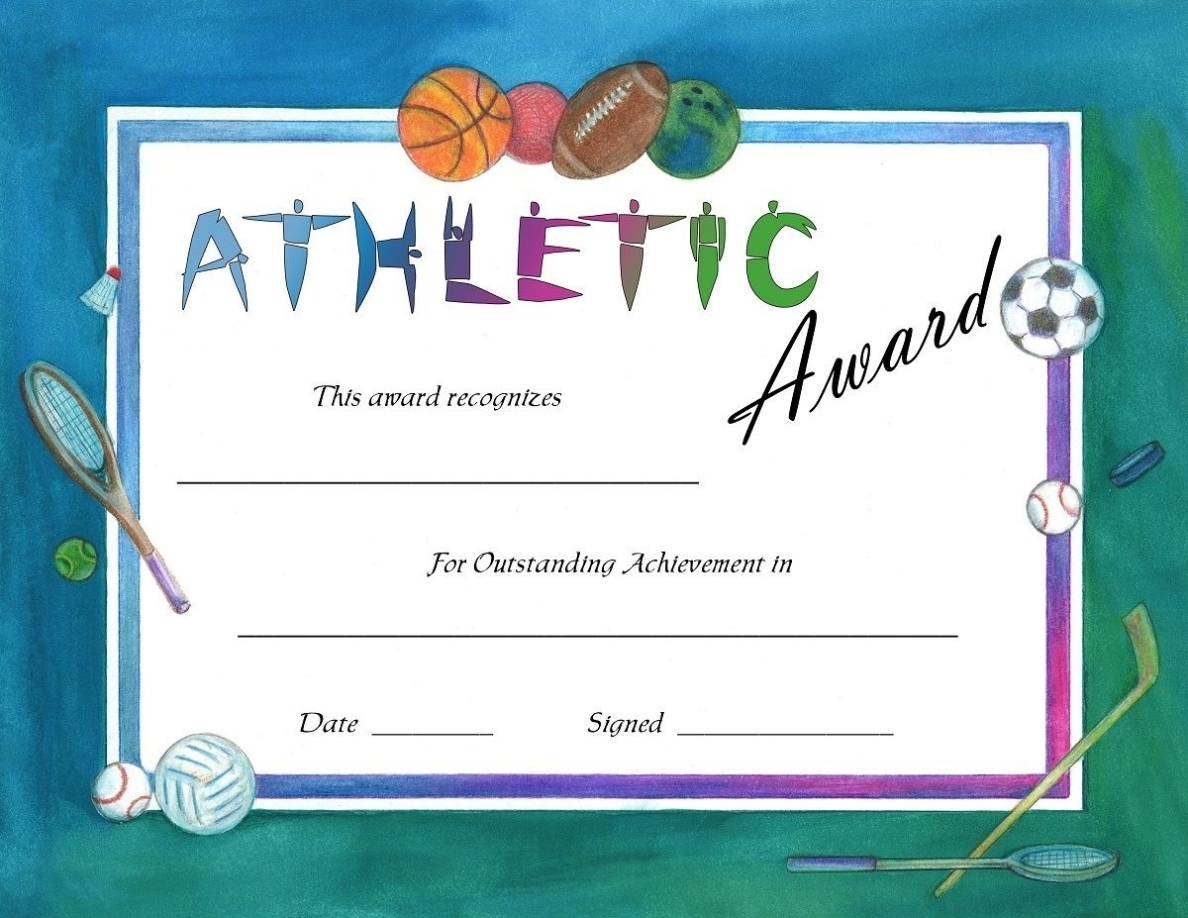 Free Award Certificate - I'M A Good Sport (Primary | Rewarding Good Throughout Sports Award Certificate Template Word