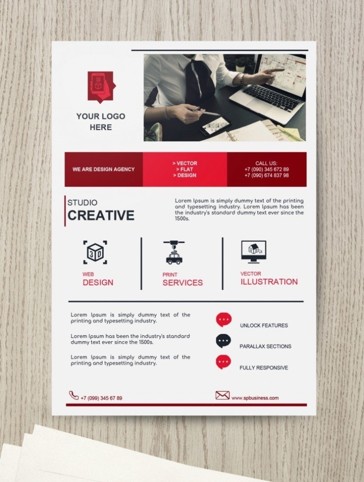 Free Creative Flyer Template In Google Docs With Google Docs Templates Brochure