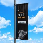 Free Outdoor Advertising Street Lamp Post Pole Banner Mockup Psd Set – Good Mockups Throughout Street Banner Template