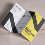 Free Premium Z Fold Brochure Mockup Psd – Good Mockups With Z Fold Brochure Template Indesign
