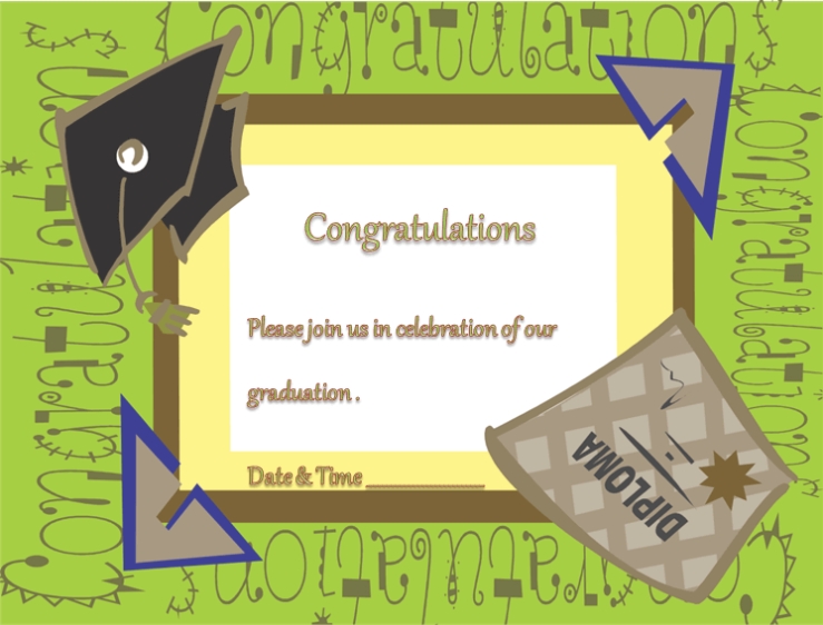 Free Printable Graduation Ceremony Invitation Template Throughout Graduation Party Invitation Templates Free Word