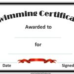 Free Swimming Certificate Templates | Customize Online throughout Free Swimming Certificate Templates