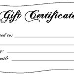 Gift Certificate Template – Fotolip For Donation Card Template Free