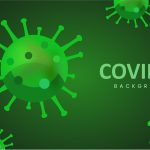 Green Coronavirus Background In Flat Style 941164 Vector Art At Vecteezy Intended For Virus Powerpoint Template Free Download